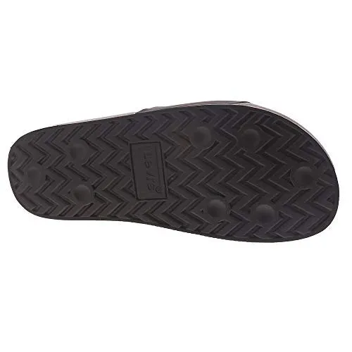 Levi's Mens 3D Slide Slip On Sandal Shoe, Black, 9 M