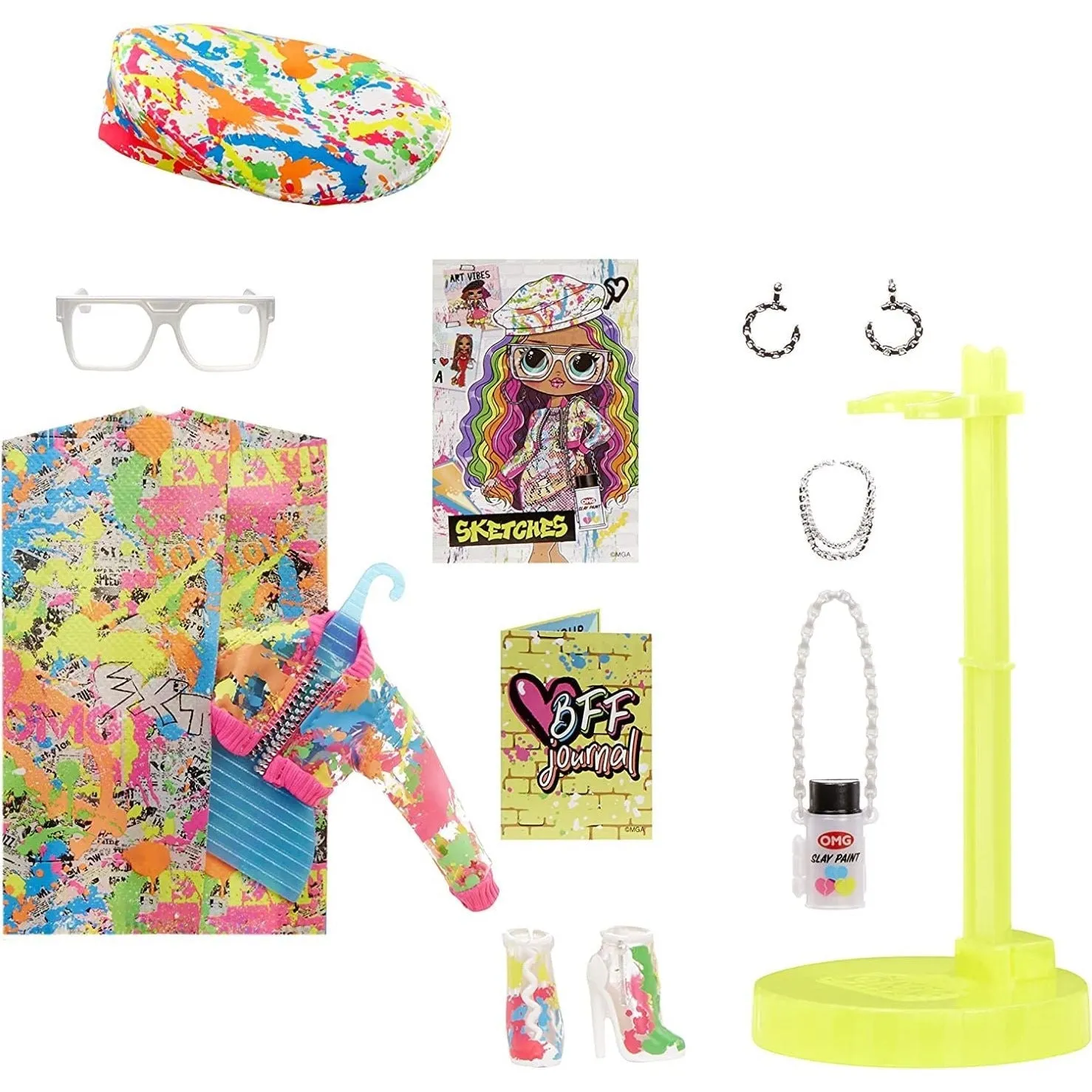 Lol Surprise OMG Sketches Fashion Doll with 20 Surprises Multicolor Age- 3 Years & Above