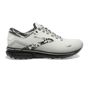 MENS BROOKS GHOST 15 - WHITE/EBONY/BLACK