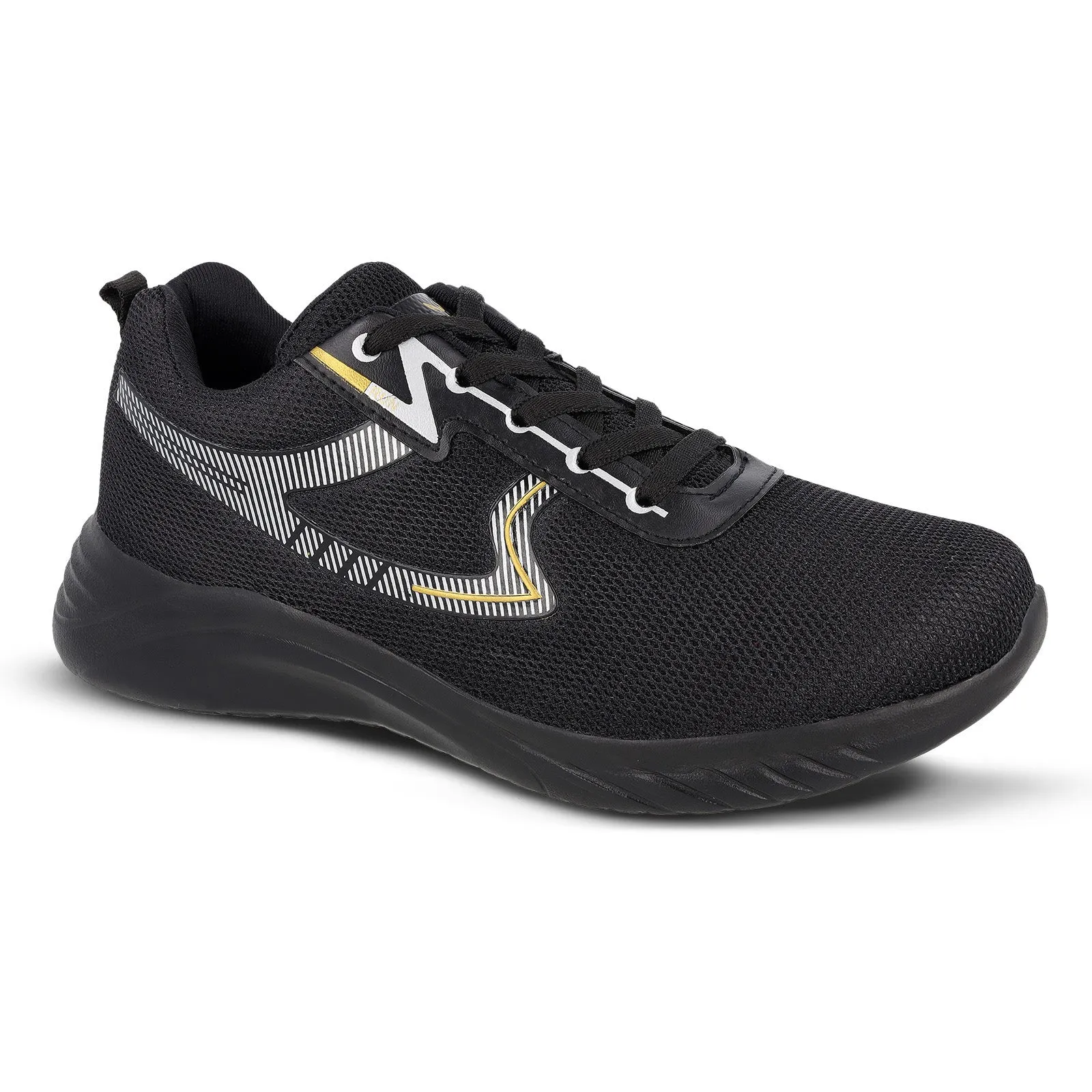 Men's Lace-up Walking Shoes - WS3064 Black