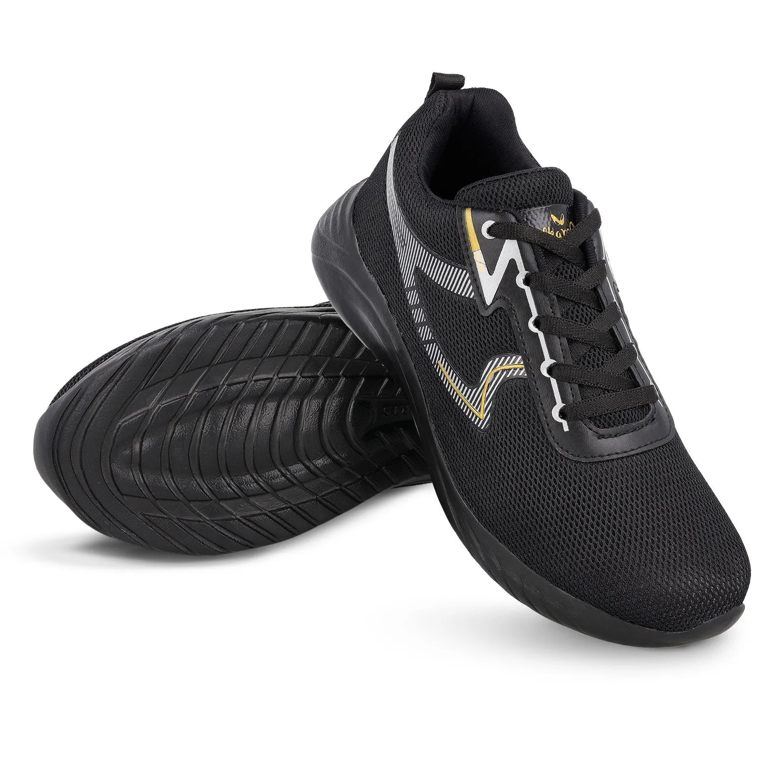 Men's Lace-up Walking Shoes - WS3064 Black