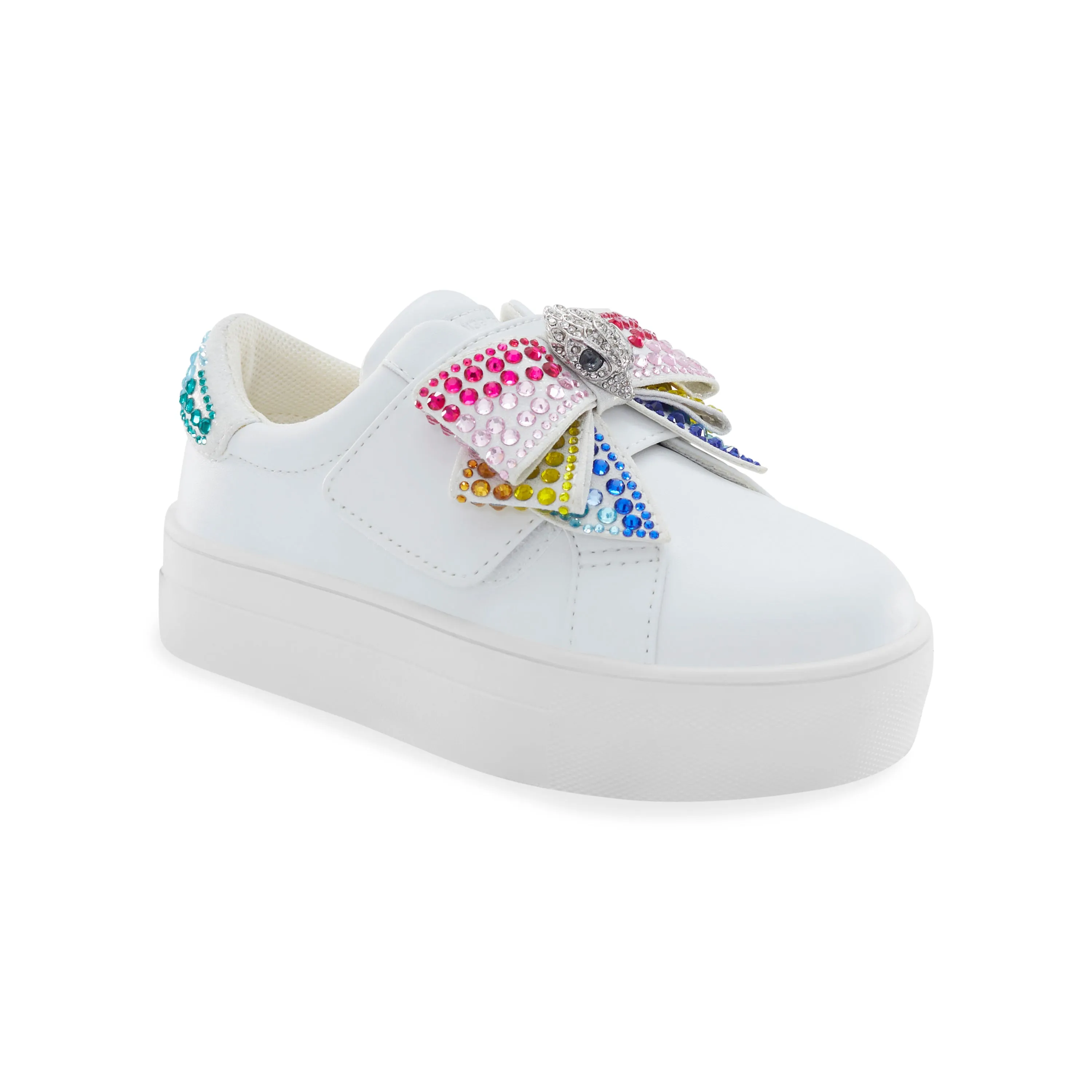 Mini Laney Bow Sneaker - Big Kid White Multi