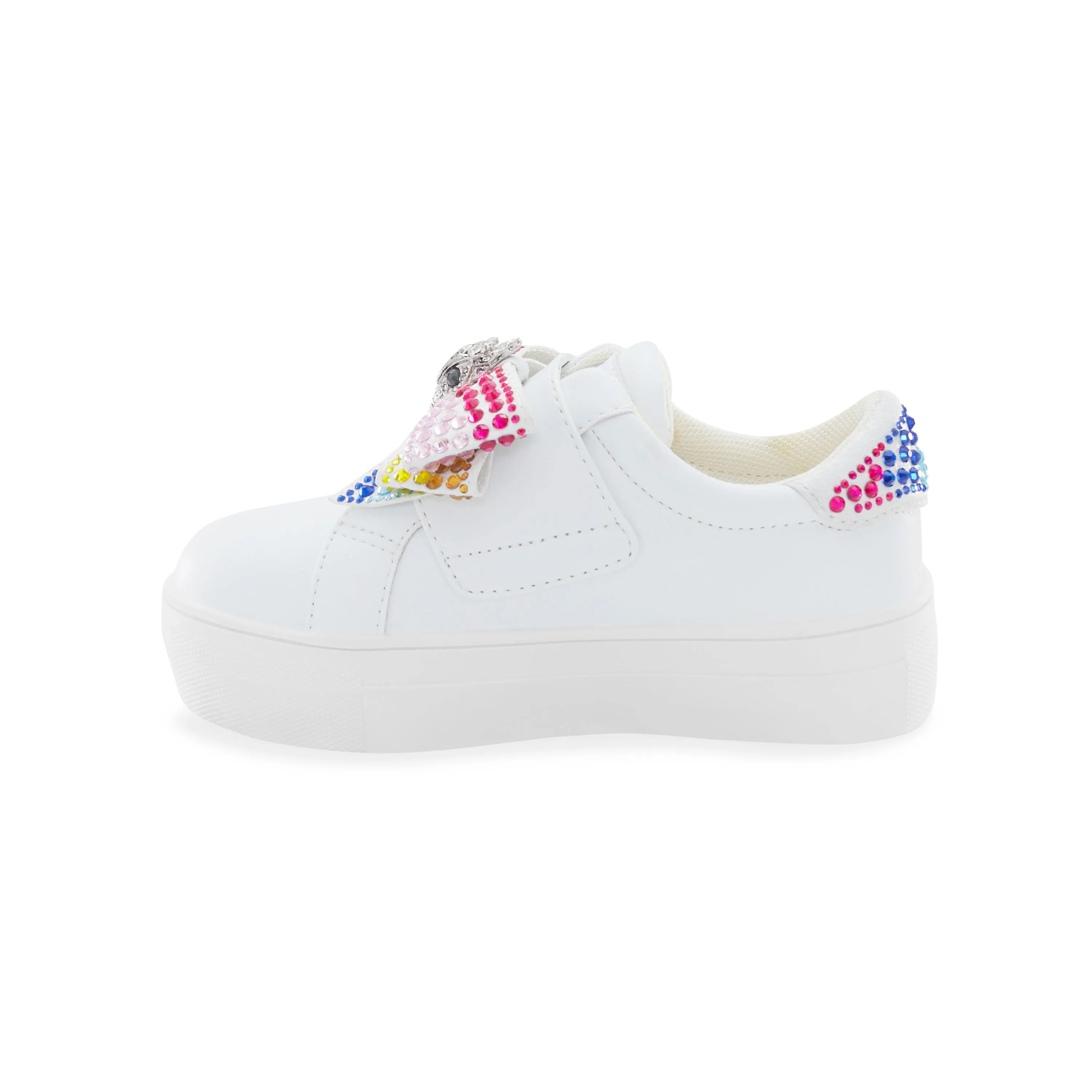 Mini Laney Bow Sneaker - Big Kid White Multi