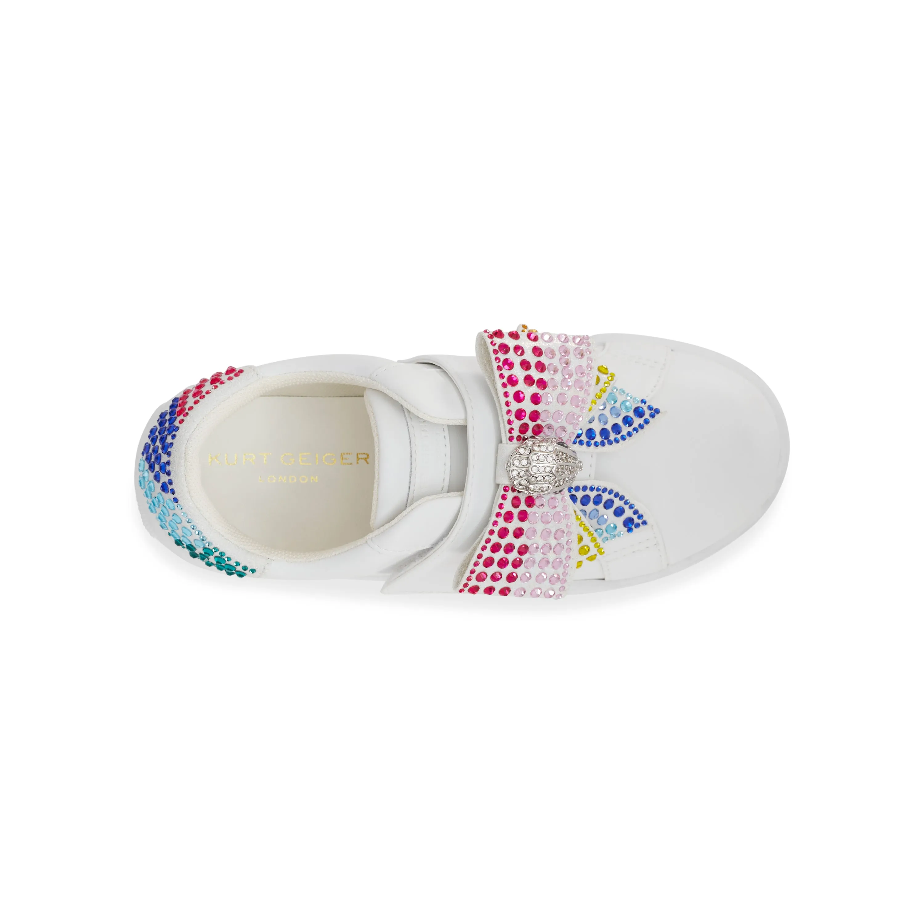 Mini Laney Bow Sneaker - Big Kid White Multi