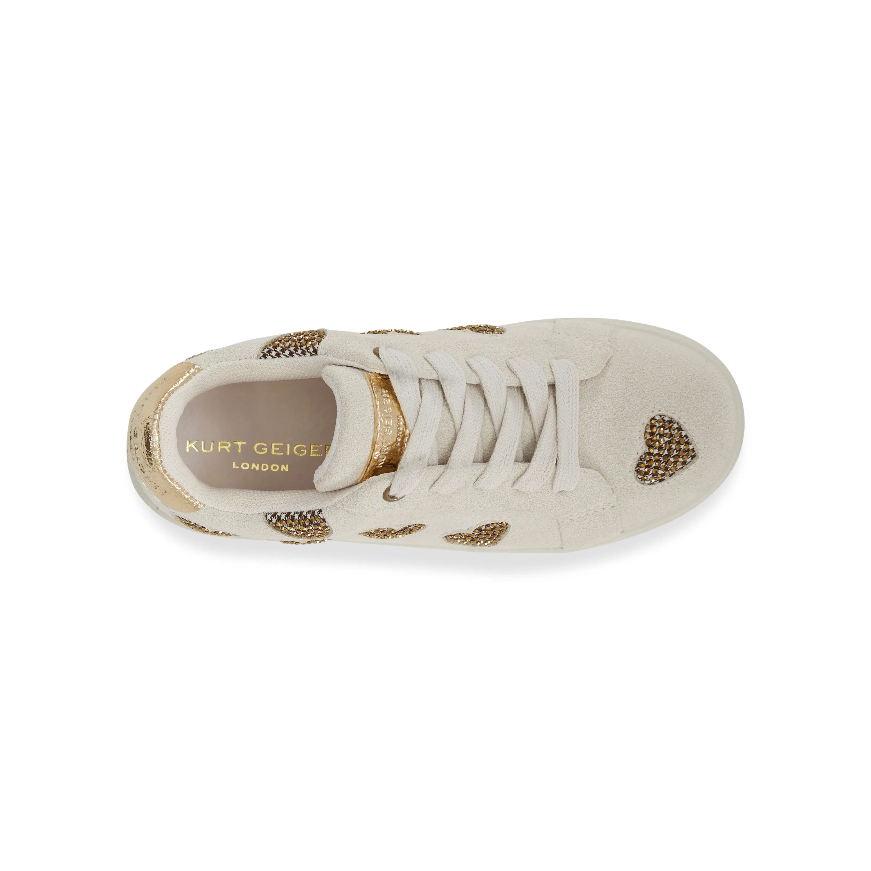 Mini Laney Love Sneaker - Little Kid Bone Gold