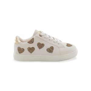 Mini Laney Love Sneaker - Little Kid Bone Gold