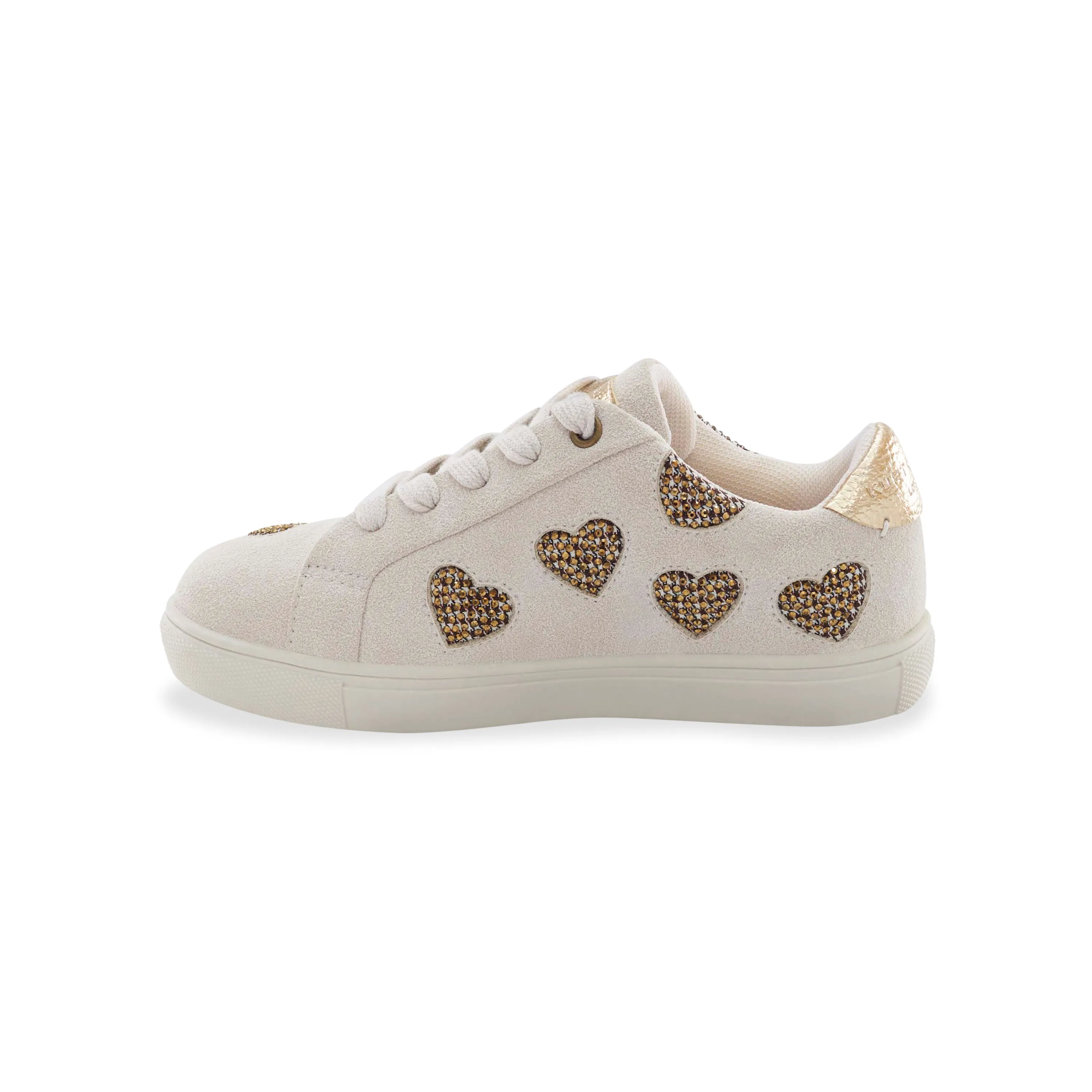 Mini Laney Love Sneaker - Little Kid Bone Gold