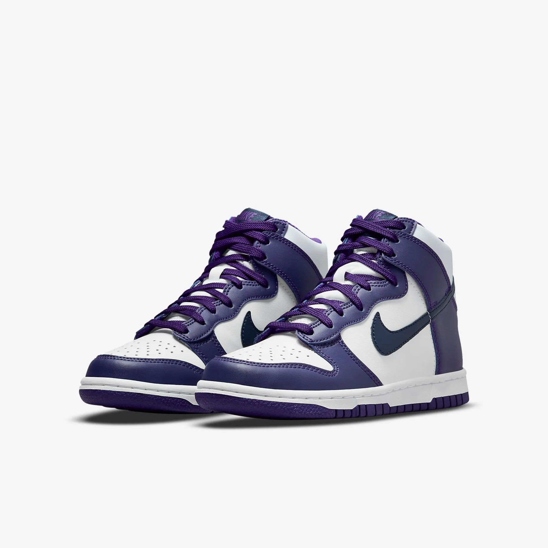Nike Dunk Hi 'Electro Purple/ Midnight Navy' (GS)