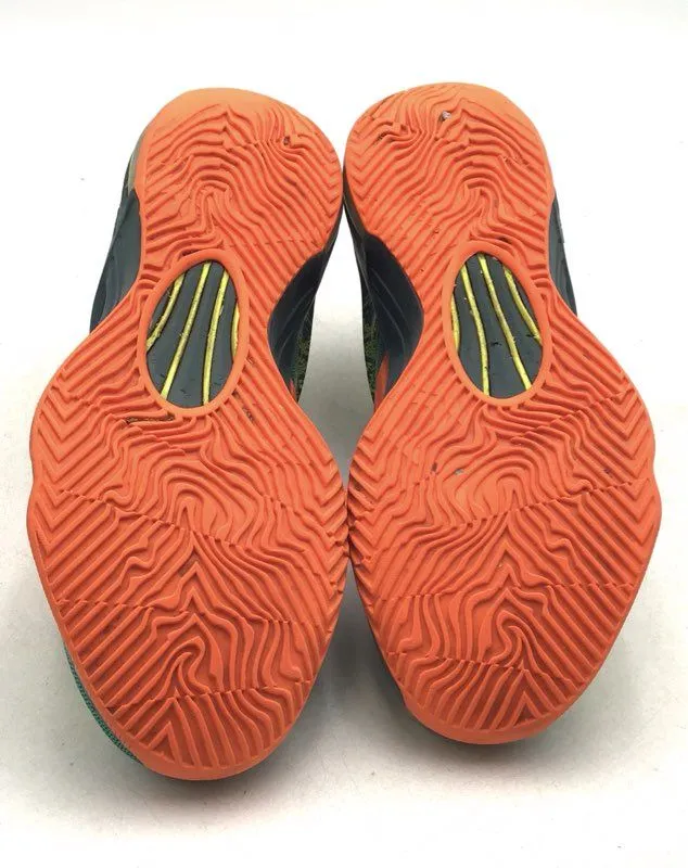 Nike Men's Kd 7 Weatherman Green Orange Running Athletic Shoes - Size 11.5