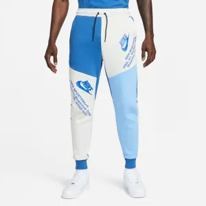 Nike Tech Fleece Graphic Joggers Men's Pants Blue-Off White dm6480-072