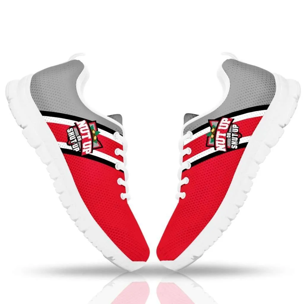 #NutUpOrShutUp Ohio State Fan Mesh Fabric Running Shoes