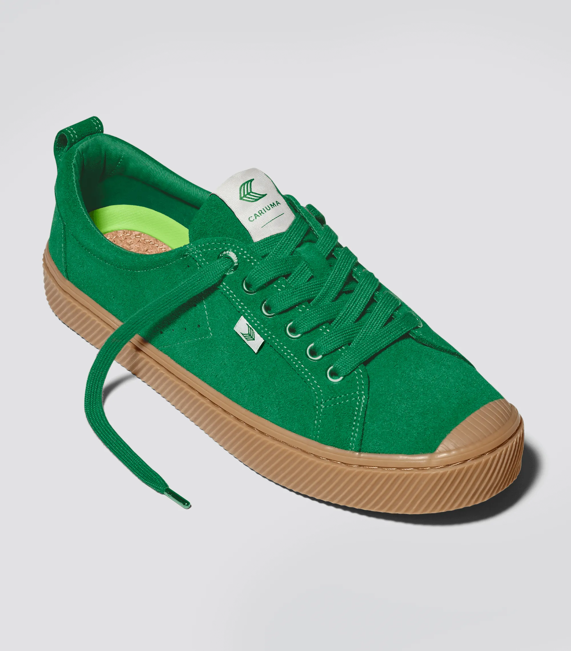 OCA Low Gum Fern Green Suede Sneaker Men