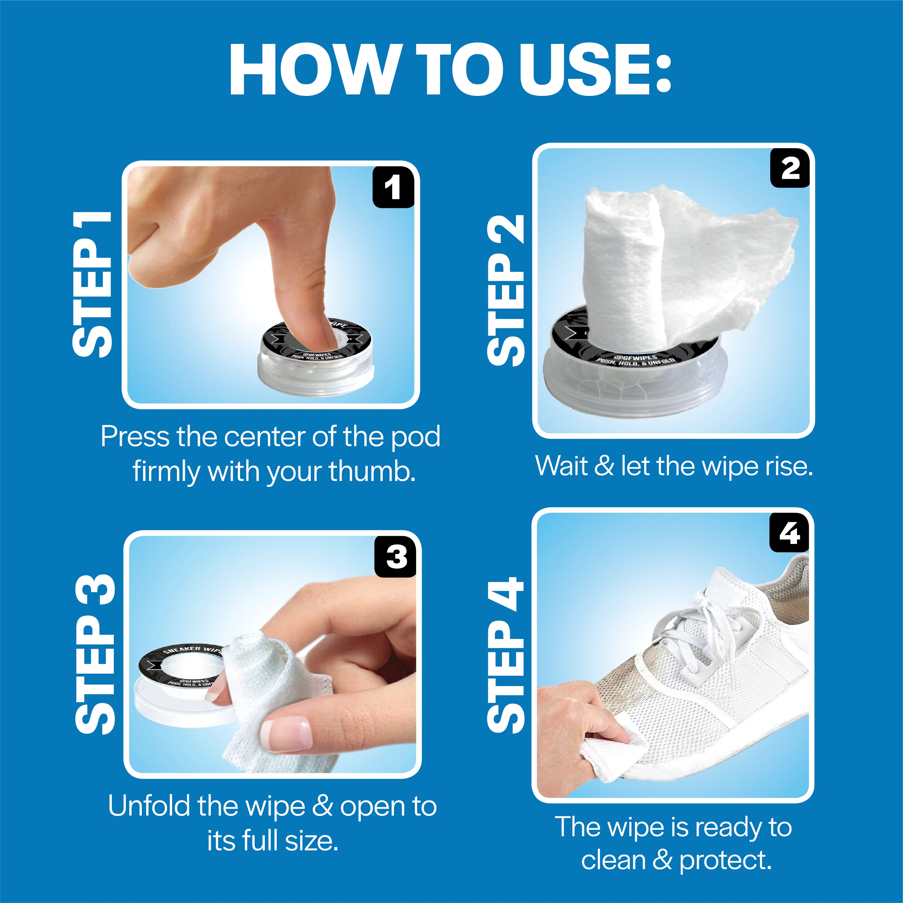 On-The-Go Sneaker Cleaning Wipes
