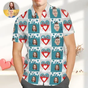 Personalized Photo Hawaiian Shirt Custom Hawaiian Shirts Valentines Gift For Him