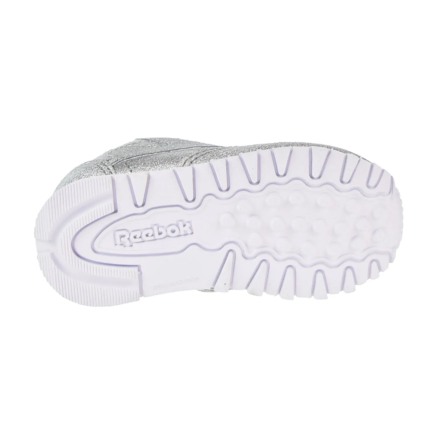 Reebok Classic Leather Syn Toddler's Shoes Silver Metallic/Snow Grey/White