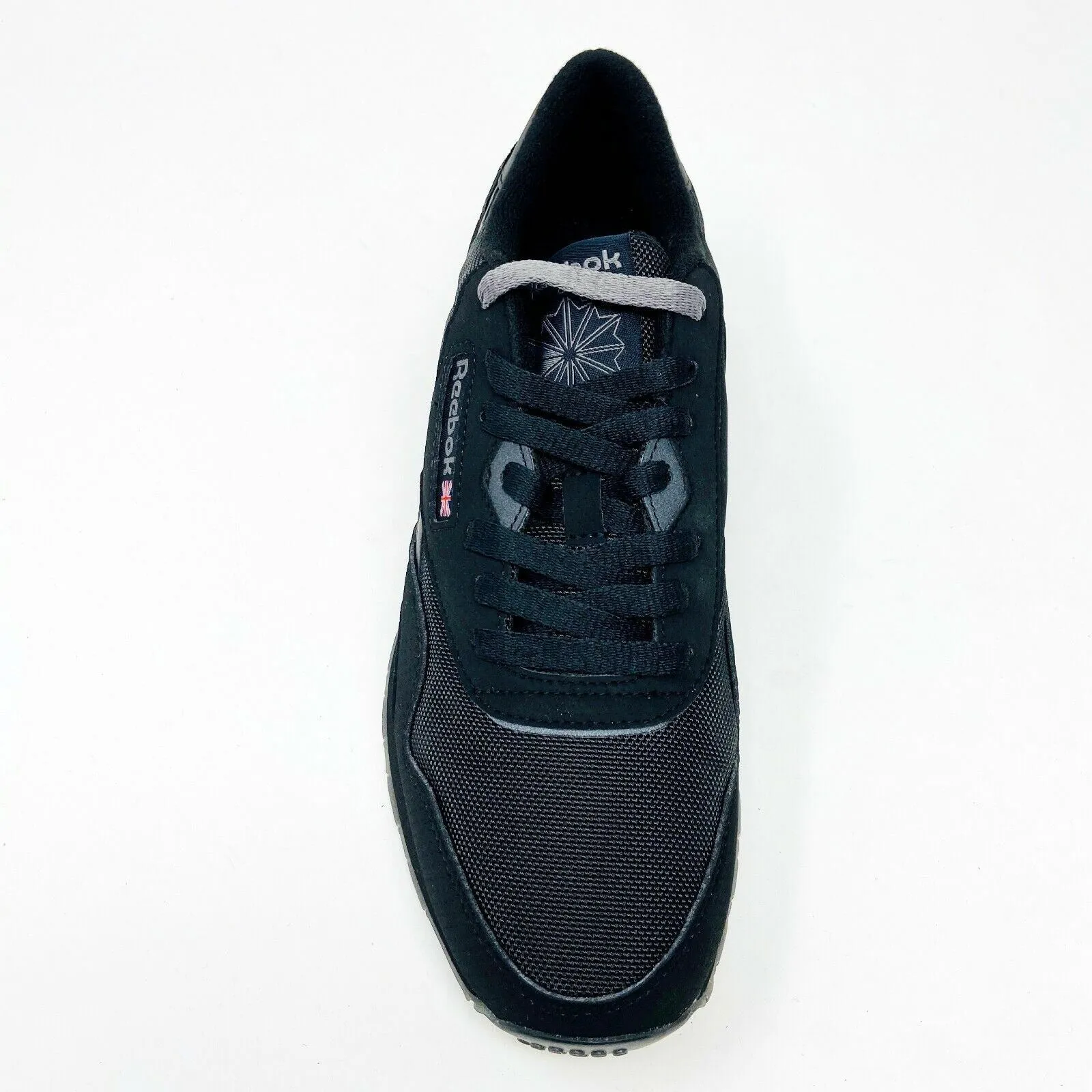 Reebok Classics Nylon PF Triple Black Mens Athletic Sneakers BD5407