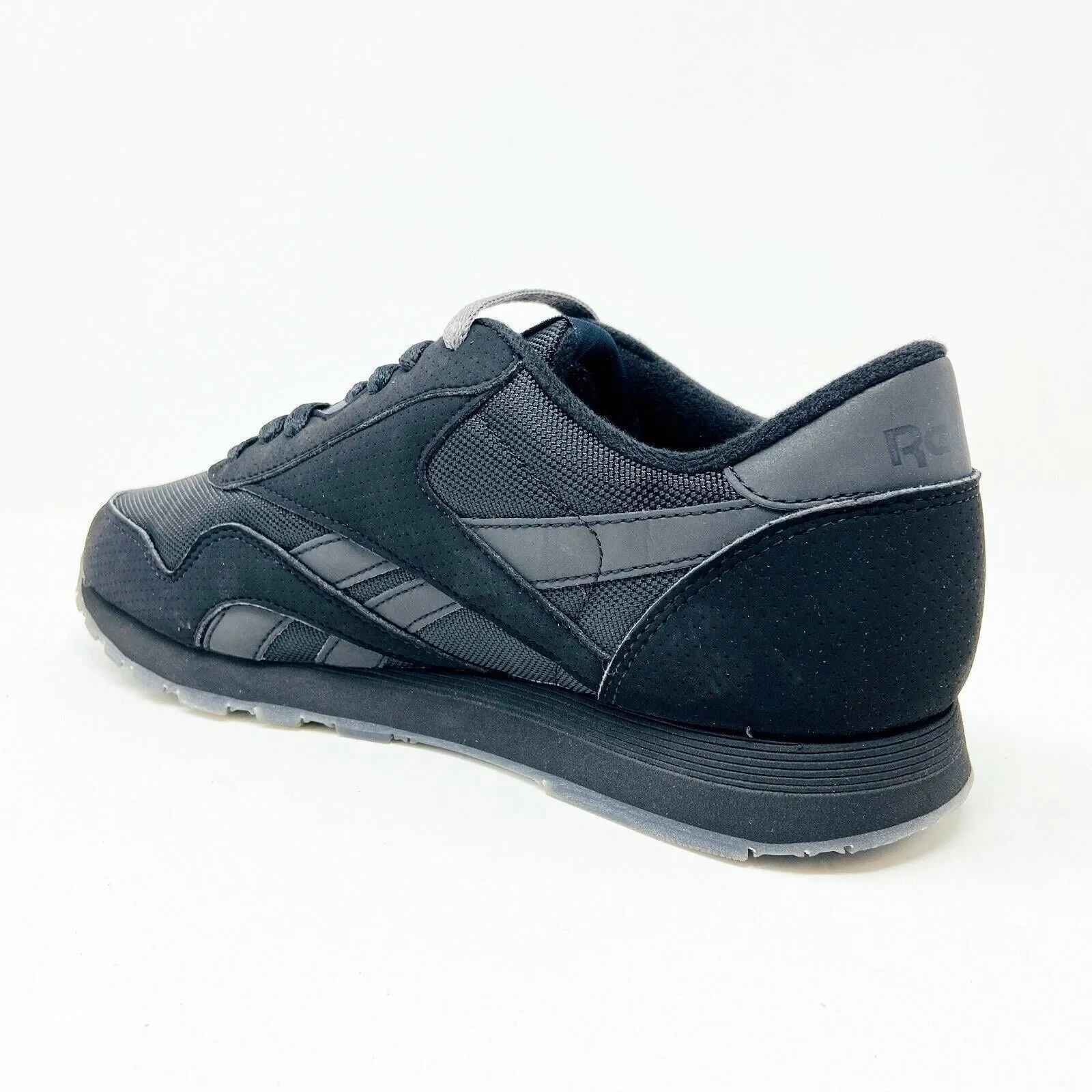 Reebok Classics Nylon PF Triple Black Mens Athletic Sneakers BD5407