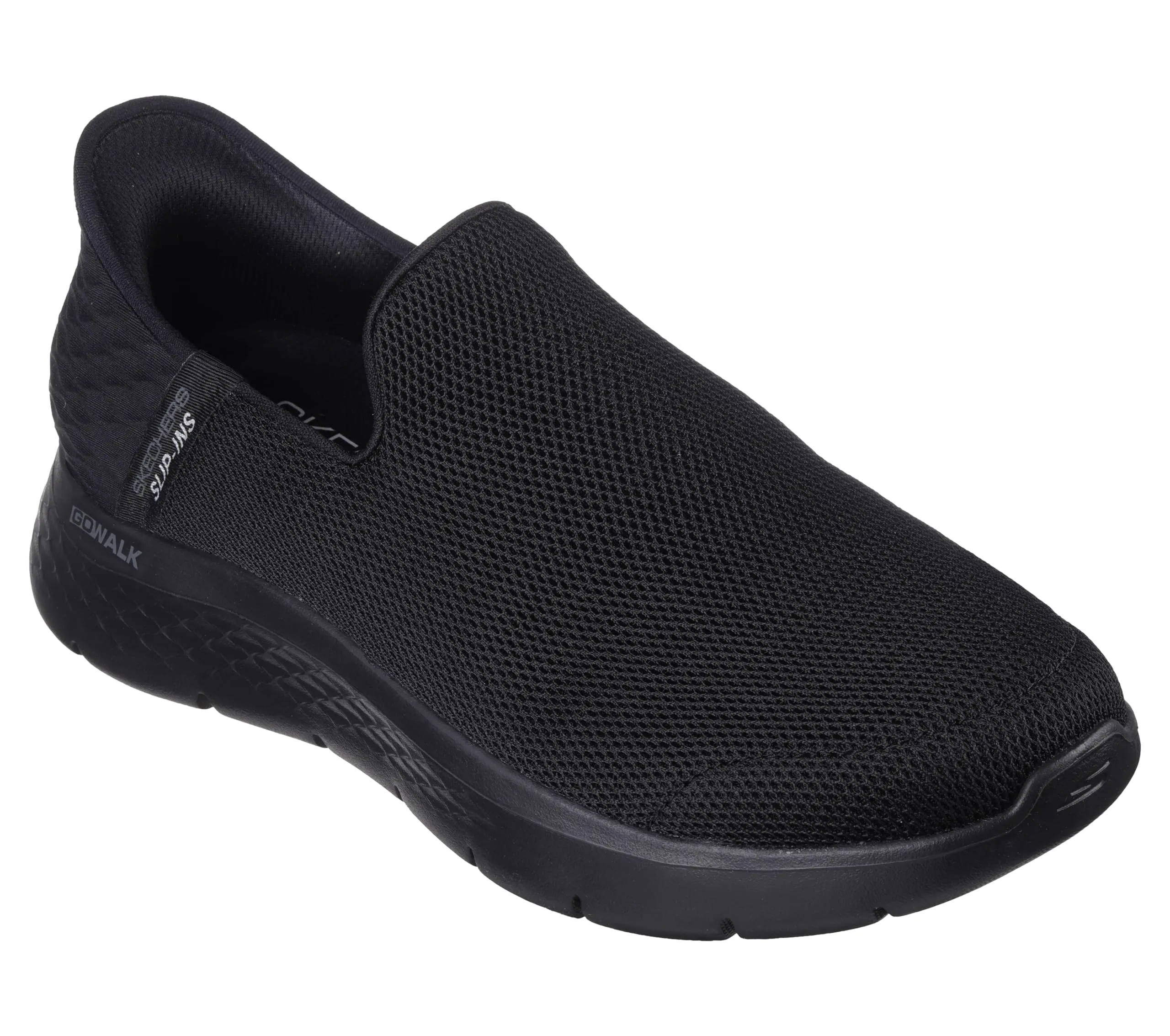 Skechers Men's Go Flex Hands Free Slip-ins Athletic Slip-on Casual Walking Shoes Sneaker, Black, 11.5