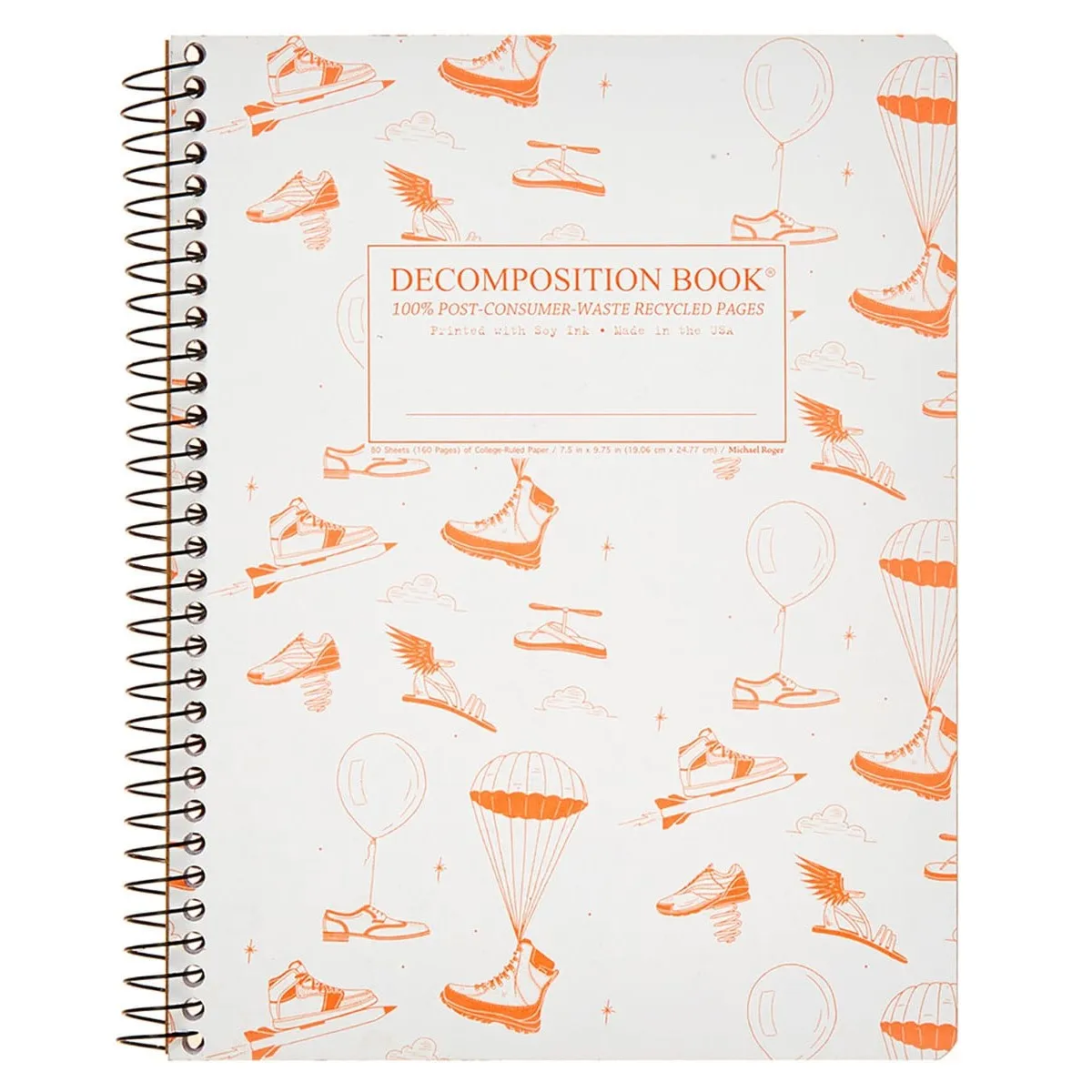 Spiral Bound Recycled Notebook (Fly Kicks)