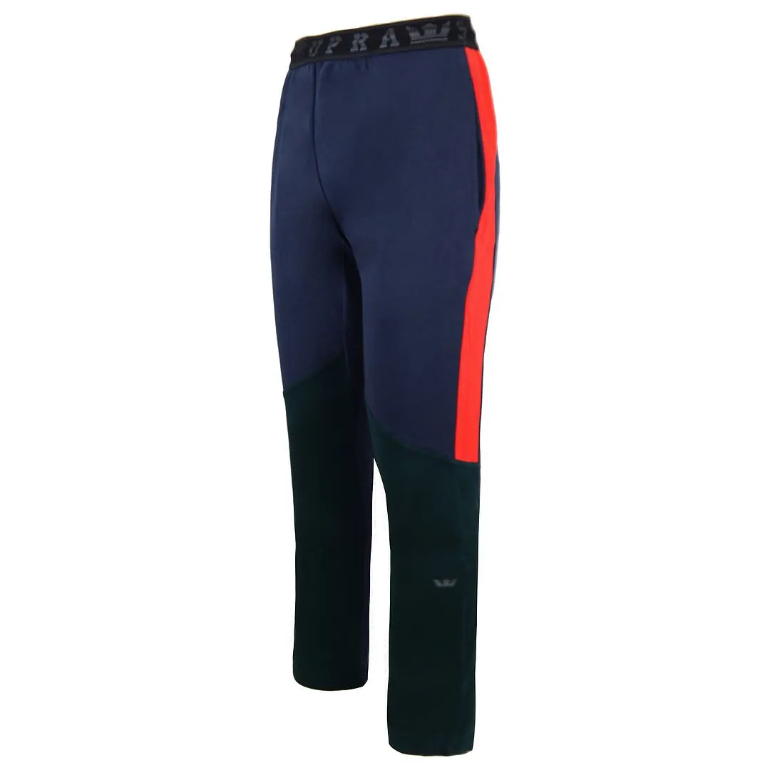 Supra Mens Navy/Green Track Pants