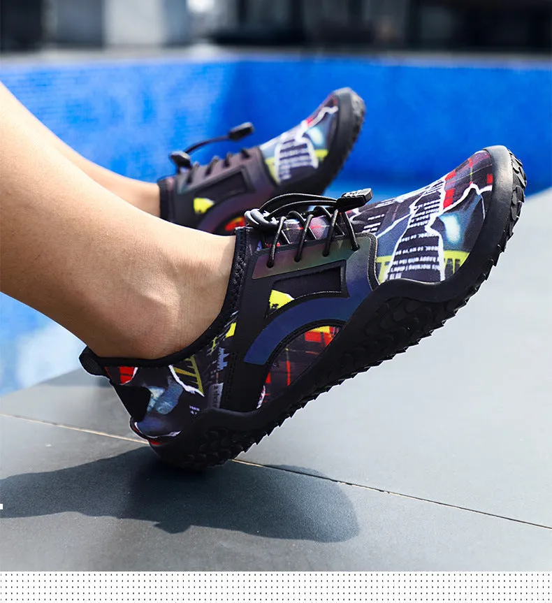 Swim Surf Beach Quick Dry Wide Toe Aqua Water Shoes For Men