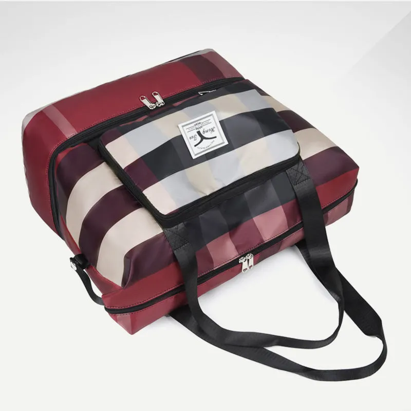 Travel Duffel Bag Sports Gym Shoulder Overnight Bag with Shoes Compartment