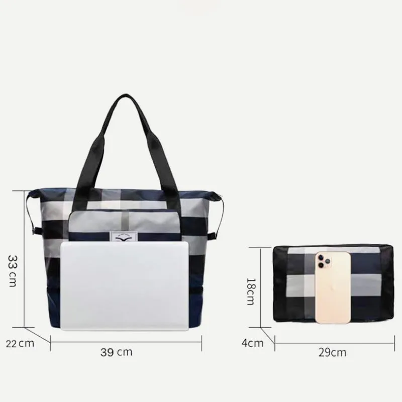 Travel Duffel Bag Sports Gym Shoulder Overnight Bag with Shoes Compartment
