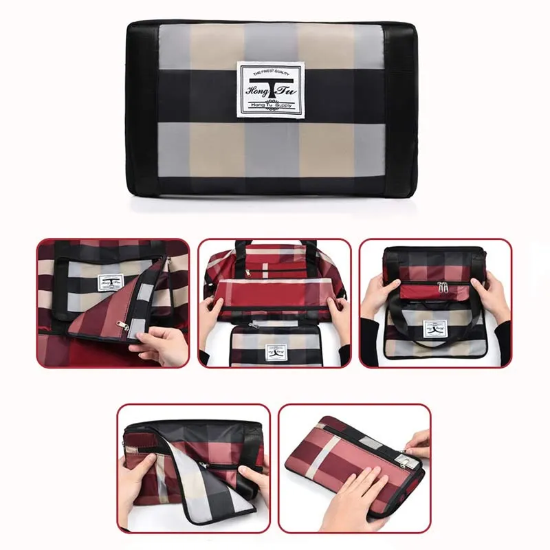 Travel Duffel Bag Sports Gym Shoulder Overnight Bag with Shoes Compartment