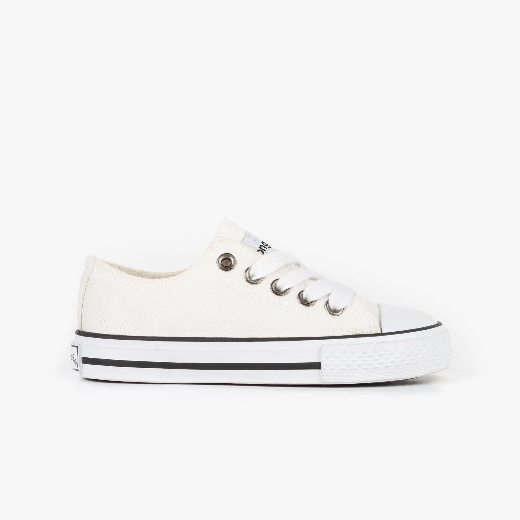 Unisex White Canvas Sneakers