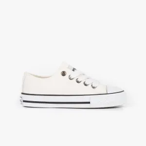 Unisex White Canvas Sneakers