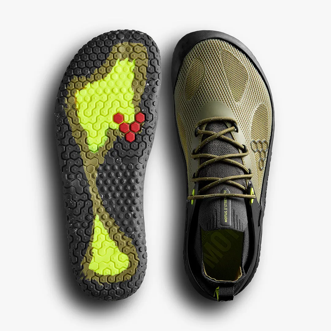Vivobarefoot - Motus Strength - Forest Green/Acid Lime - Men's