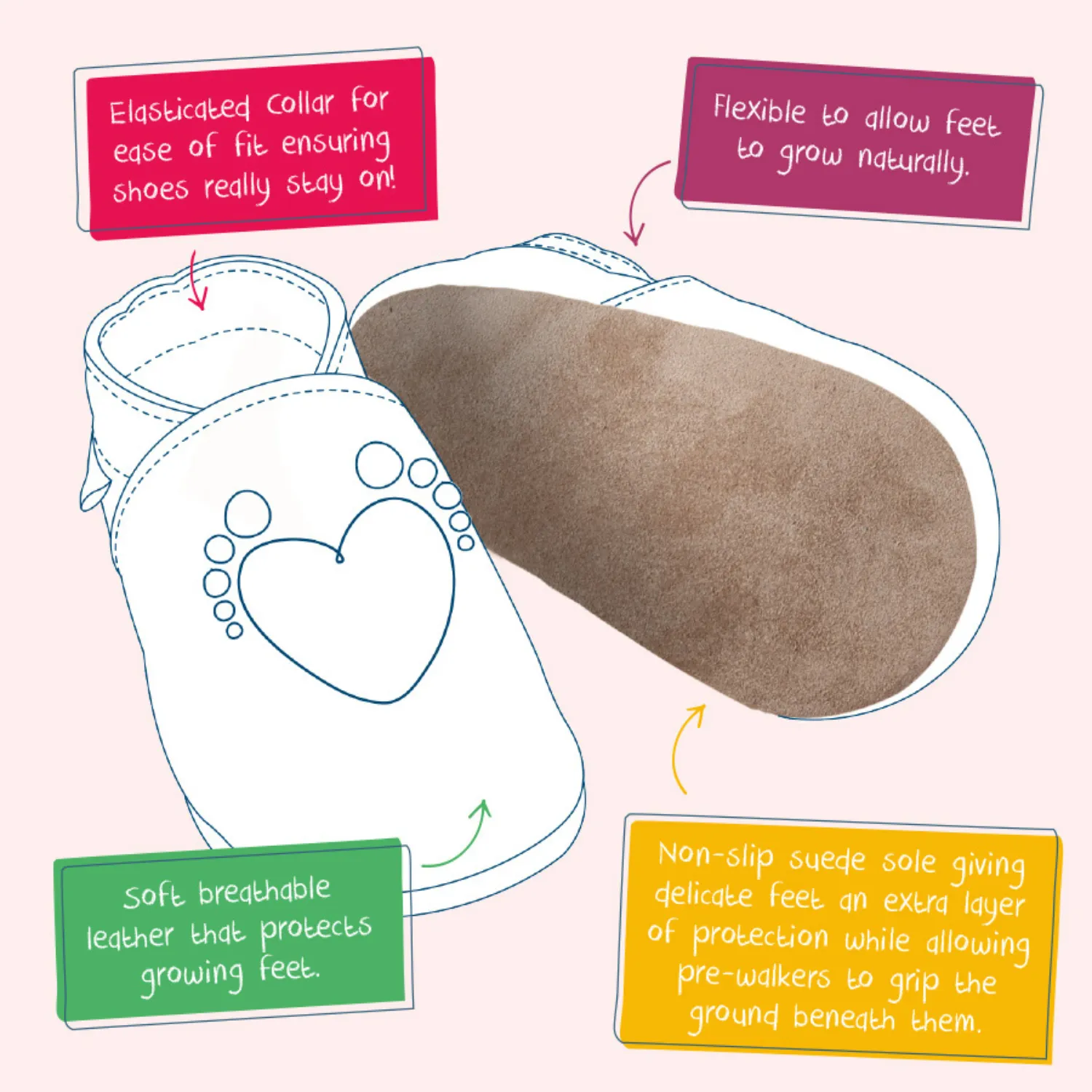 Wild Wood Leather Soft Soles