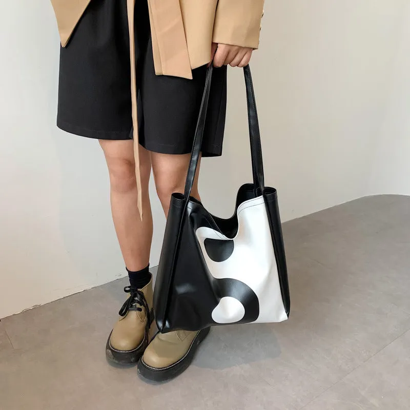 Women's Fashion Simple Underarm Large Capacity Shoulder Bag